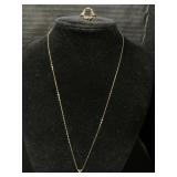 14Kt Gold & Pearl Necklace, 10Kt Gold Ring.