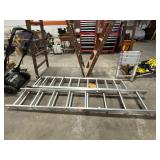 16ft Extension Ladder, Aluminum Folding Ramp,