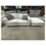 NOS Macys D&J Sectional Loveseat & Ottoman.