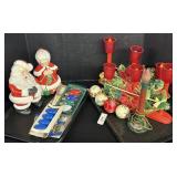 Vintage Christmas Candles, Mr. & Mrs. Claus.