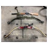 (2) Bear Compound Bows, Red Ryder BB Gun.