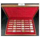 36 Sterling Silver USA Weapons Hall Of Fame Bars.