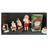 Christmas Santa Figurines, Napco, Ucagco.