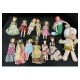 Multicultural Dolls, Disney Ariel, Flintstones.