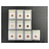 INB Slabbed 1944-2004 Pennies & Nickels.