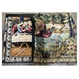Last Supper & Pheasant Wall Rug Tapestries.