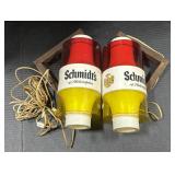 Schmidt's Of Philadelphia Beer Advertising Lights.