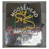 Neon Moosehead Beer Sign.