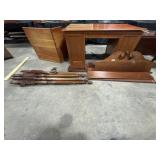 Vtg Four Post Bedframe.