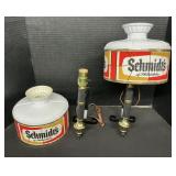 Schmidtï¿½s Beer Advertising Wall Lamps.