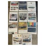 12 Car Advertising Posters, Ford, Dodge, Pontiac.