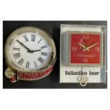 Lighted Schlitz & Ballantine Beer Advertising