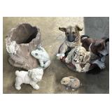 Garden Statues & Concrete Frog Planter.