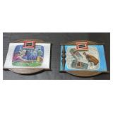 Pair Of Black Label Beer Advertising Signs.