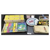 Disney Books, McDonaldï¿½s & Pepsi Trays, Toys.