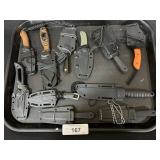 11 Various Tactical Neck Knives, Para Edge.