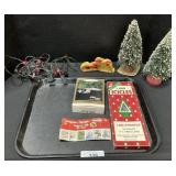 Christmas Brush Trees, Star Trek Ornament, Stamps.