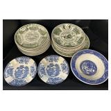 Bicentennial & Transferware Plates/Bowls.