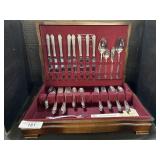 Holmes & Edwardï¿½s Inlaid Floral Flatware Set.