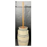 Stoneware Pottery Butter Churner.