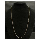 14K Gold Twisted Chain.