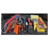 Paint Brushes, Clamps, Tools.