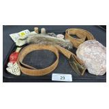 Belts, Quartz, Pins.