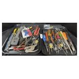 Lot Of Screwdrivers & Pliers.