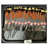 Handmade Pipe Cleaner Halloween Decorations.