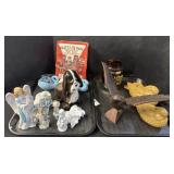 Angel Figures, Bird Figures, Shot Glasses.