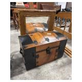 Nice Steamer Style Trunk, Wall Mirror.