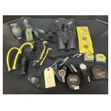 Sling Shots, Bushnell Binoculars, Compasses.