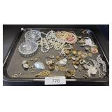 Costume Jewelry & Jewelry Holder.