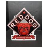 Red Dog Light Up Advertising Sign. Not tested. In