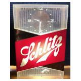 Schlitz Lighted Advertising Clock.