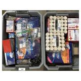 Candles, First Aid Gauze Pad Bandages.