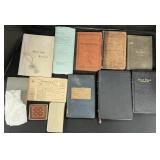 19th C. Books, War Rations, Travel Book, Will.