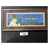 Hersheys Sweet Milk Chocolate Advertisement.
