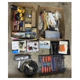 Impact Wrench, Gloves, Tools, Heat Gun.