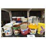 Lot Of Vintage Plastic Character Mugs & Cups.