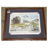Large Stahl Island View Framed Art Print.