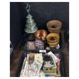 Haeger Pottery Vase, Copper Vessel. Ephemera.