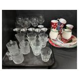 Glass, Metal Goblets, Flintstones McDonald Glasses