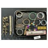 Costume Jewelry, Bangles, Watch, Bracelets.