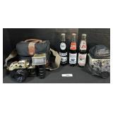Penn State Coca-Cola Bottles, Vintage Cameras.