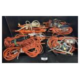 Various Extension Cords, Drop Light, Bungee Cords