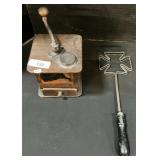 Logan & Strobridge Coffee Grinder & Rug Beater.