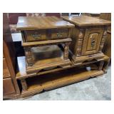 Vtg Pine Coffee & End Tables.