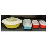 Pyrex Dishes, Verde Green Olives.