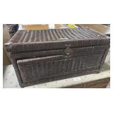 Vtg Wicker Chest.